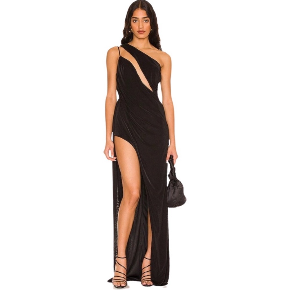 (SOLD) Katie May A Cut Above Gown in Black - Picture 1 of 10